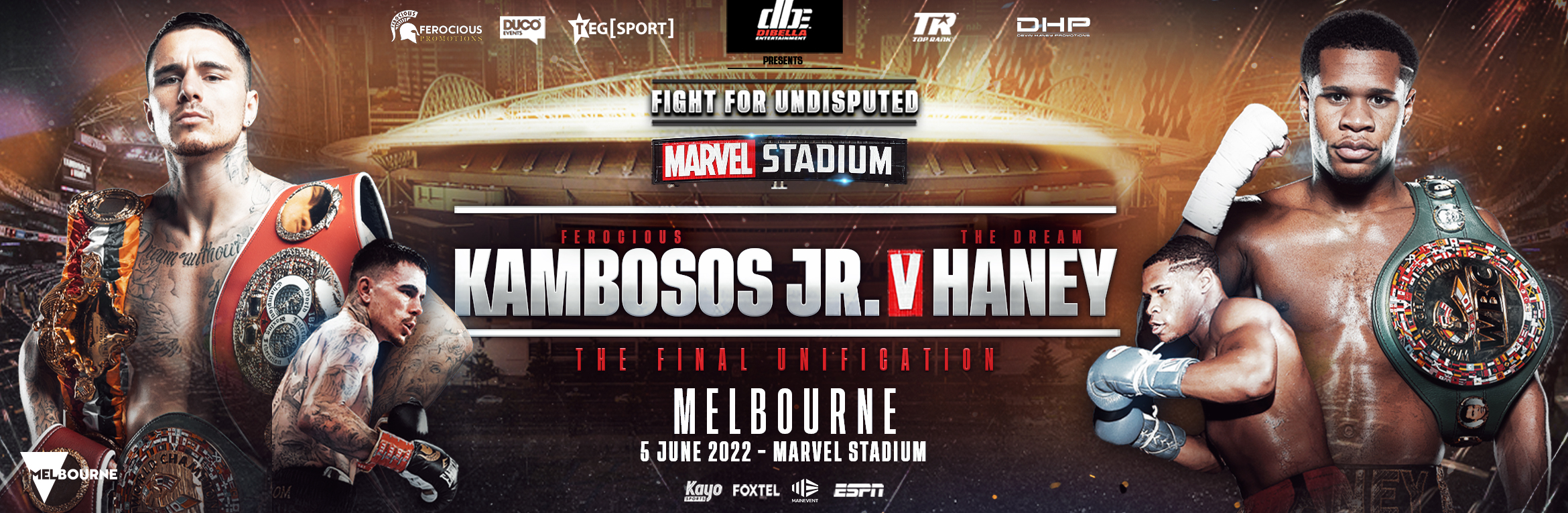 Melbourne set to host historic World Boxing showdown between undisputed Australian Champion George Kambosos Jr and American Superstar Devin Haney